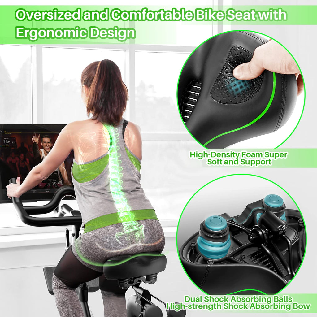 Oversized Bike Seat For Peloton Bike & Bike+, Comfort Seat Cushion Compatible With Peloton, Spin Bike, Road Or Exercise Bikes, B