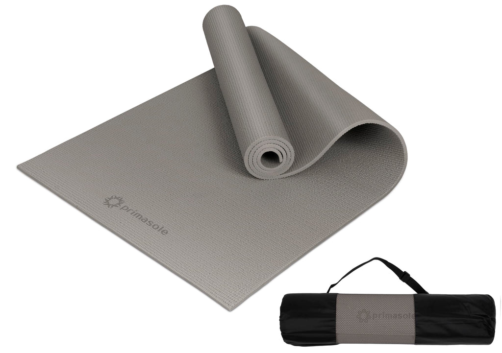 Primasole Yoga Mat With Carry Strap For Yoga Pilates Fitness And Floor Workout At Home And Gym 1/3 Thick (Earth Brown Color) Pss