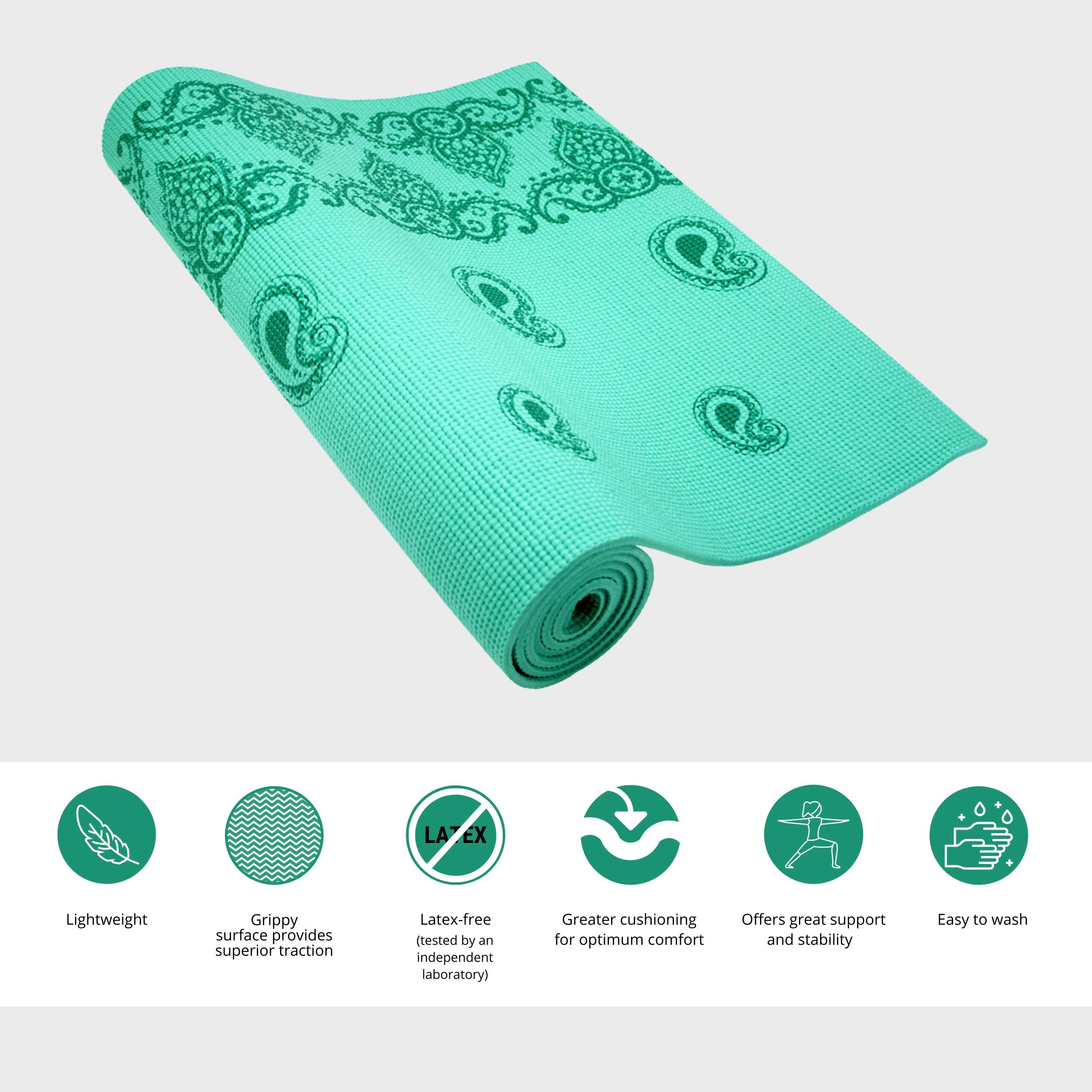 Wai Lana Incense Yoga & Pilates Mat, Aquamarine