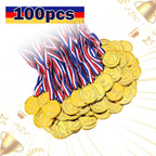 Caydo 100 Pieces Gold Medals For Kids Medals For Awards Plastic Winner Award Medals For Kids