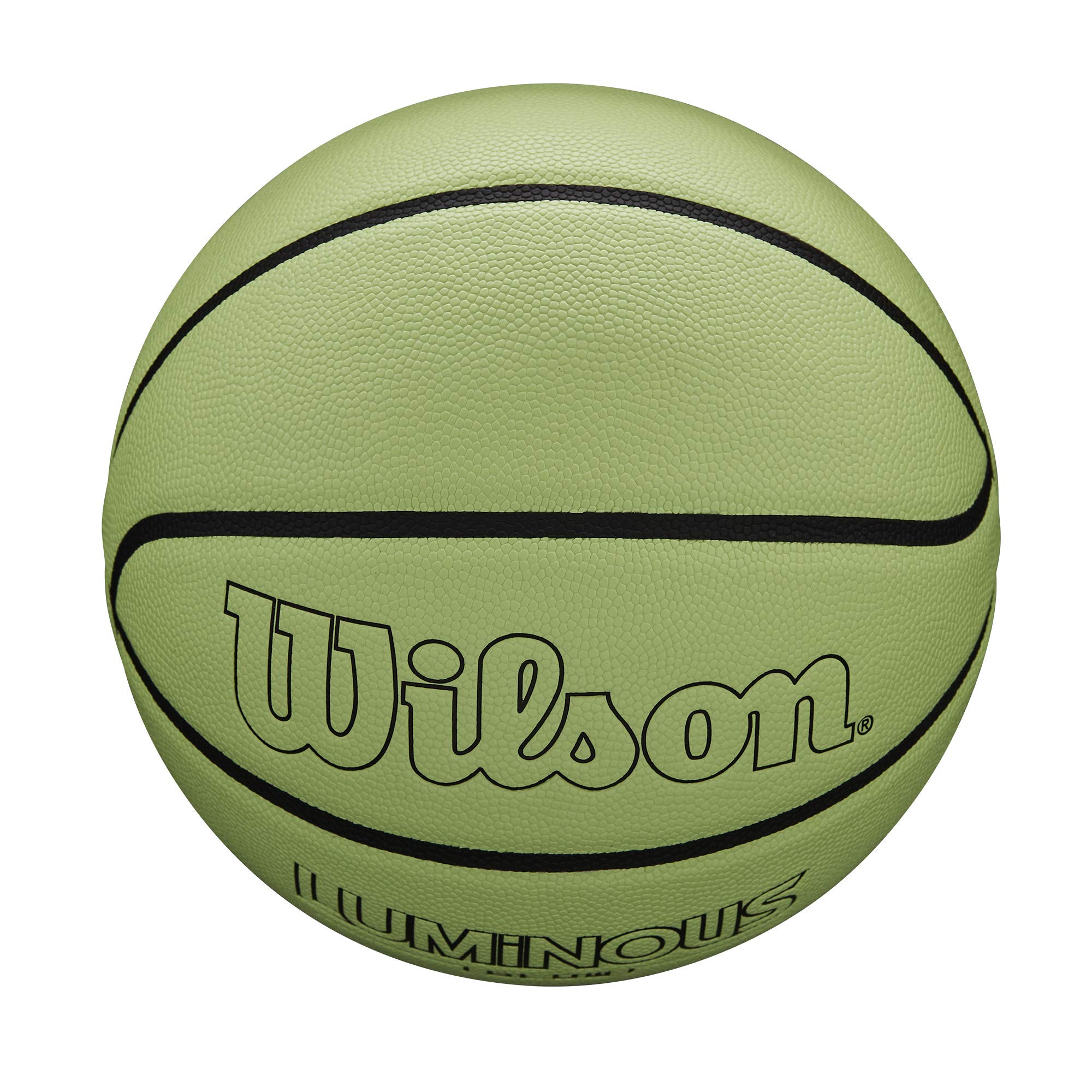 Wilson Luminous Glow Basketball - Size 7 - 29.5'', Green