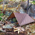 Dd Hammocks - Dd Tarp 3X3 - Coyote Brown (10Ft X 10Ft) - 100% Waterproof - Lightweight & Multifunctional Rainfly Tarp Tent Shelt
