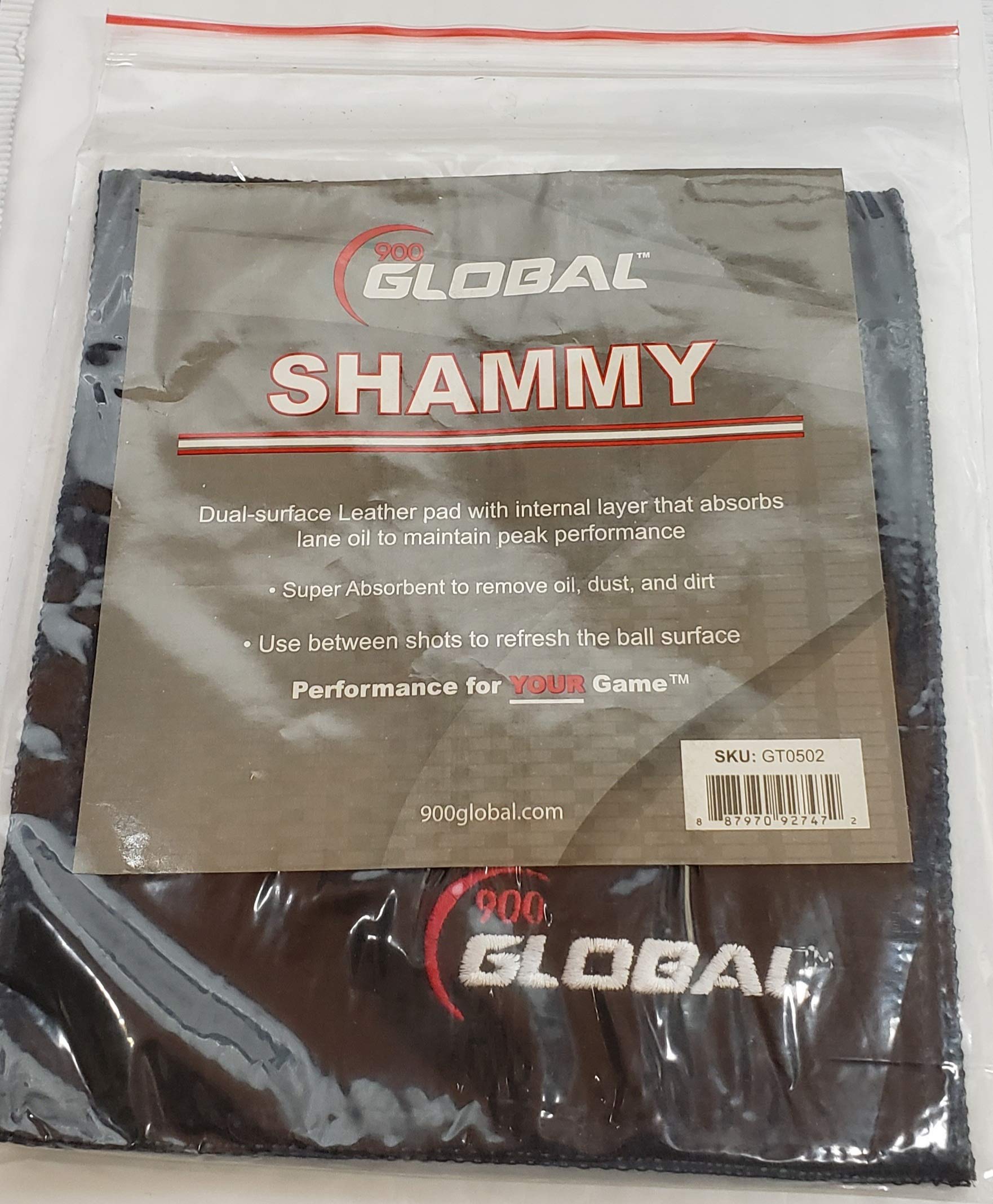 900 Global Shammy Bowling Ball Cleaning Pad - Claw, Yellow/Black