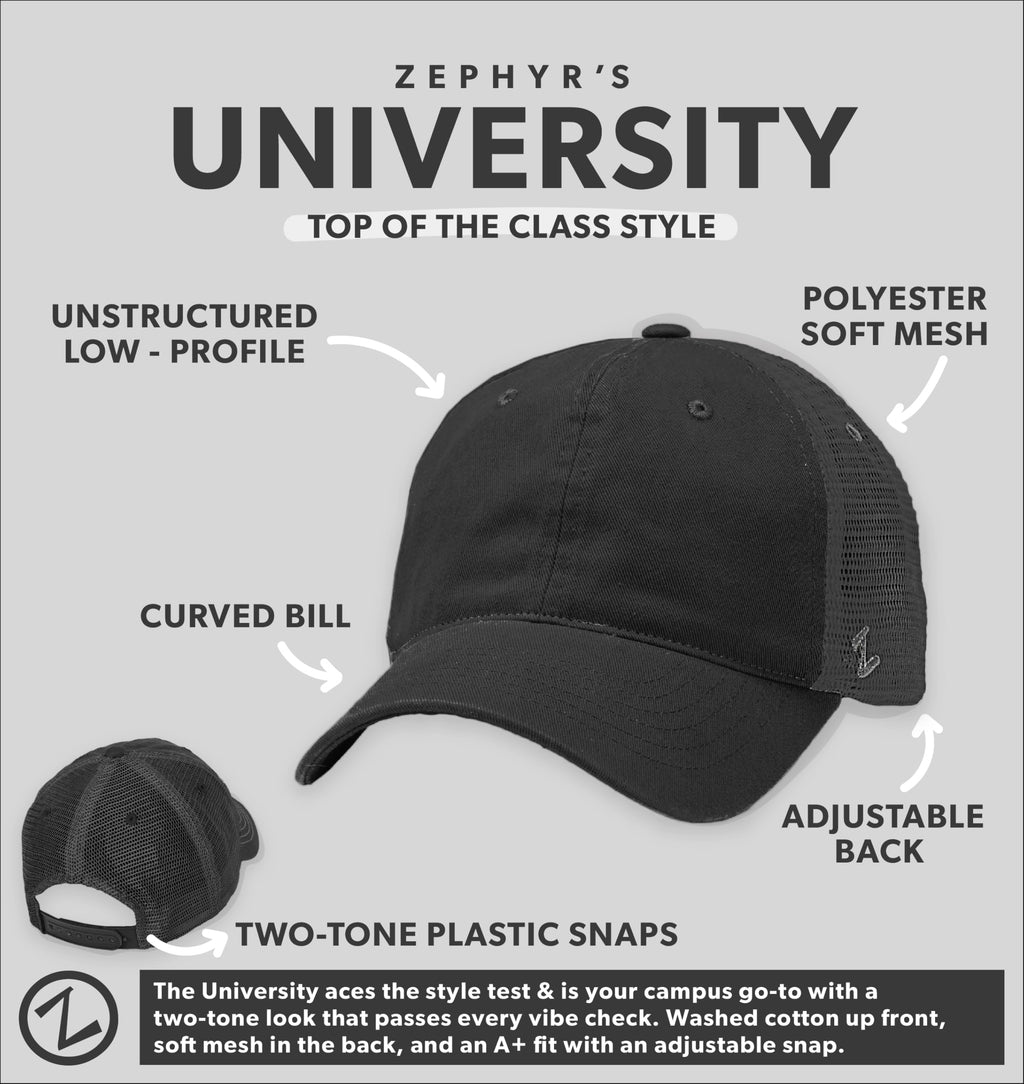 Ncaa Zephyr Washington State Cougars Mens University Relaxed Hat, Adjustable, Team Color/Stone