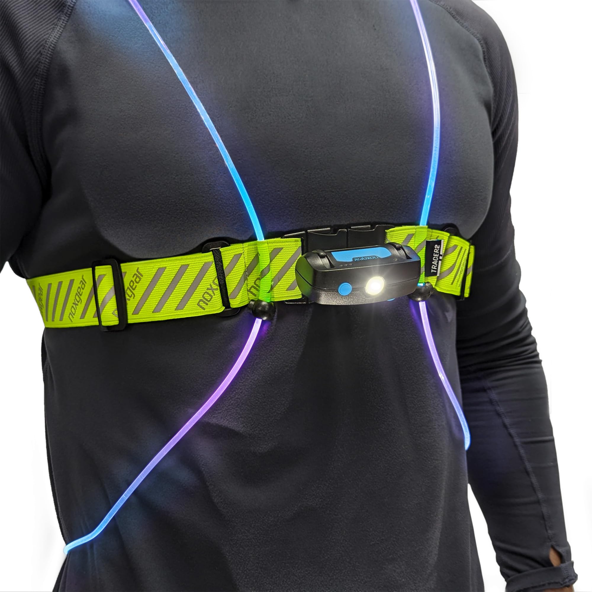noxgear Tracer2 Visibility Vest (Small) Bundle Tracer Chest Light