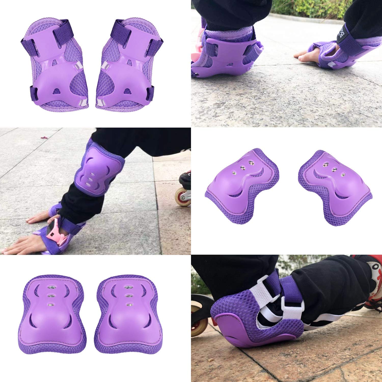 Kids/Youth Knee Pad Elbow Pads Guards Protective Gear Set For Roller Skates Cycling Bmx Bike Skateboard Inline Skatings Scooter