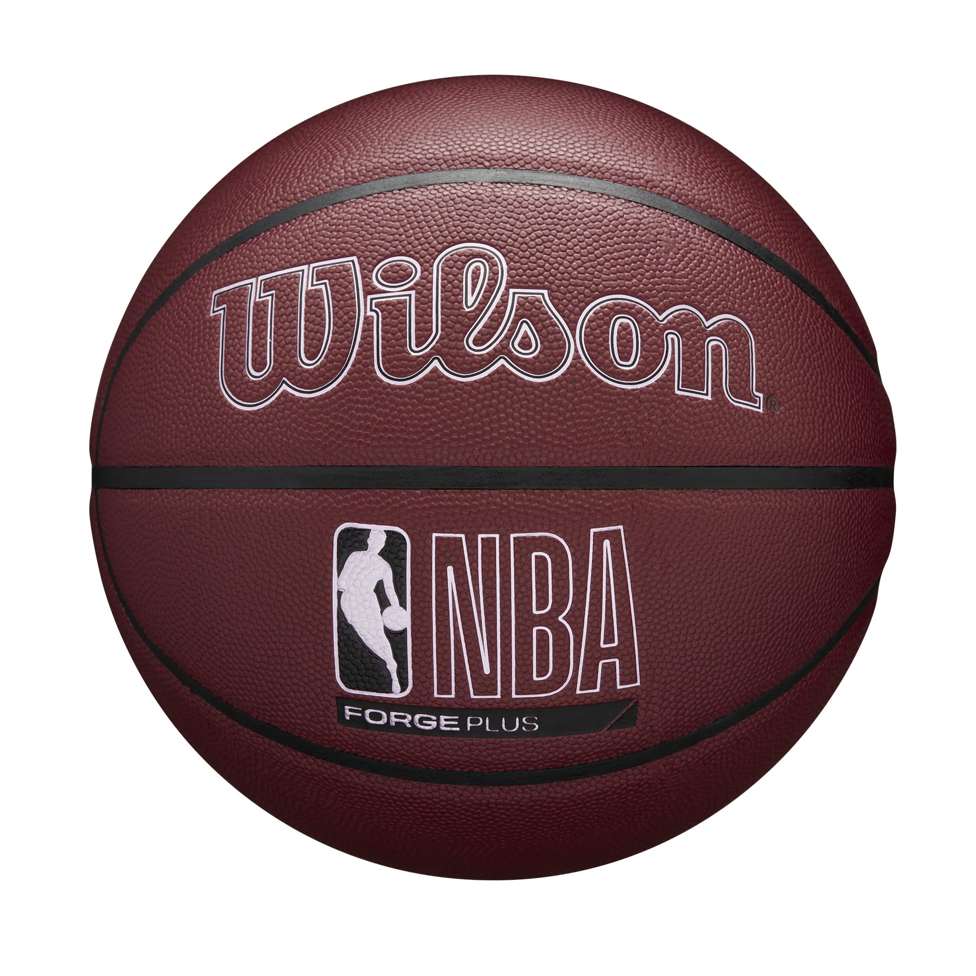 Wilson Nba Forge Plus Indoor/Outdoor Basketball - Maroon, Size 7-29.5''