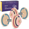 Special Supplies Kids Wooden Workout Play Weights Set - Adjustable Dumbbells Set For Home Gym Equipment, Exercise Workout Set Fo
