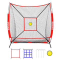 Zonlolo 6 x 6 FT Baseball Net with 3 Diffferent Targets, Portable Practice Net for Batting,Hitting,Pitching and Throwing,Compact