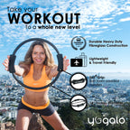 Pilates Ring And Ball Set With 3 Resistance Bands - Pilates Equipment For Home Workout - Magic Circle Pilates Ring 14 Inch To To