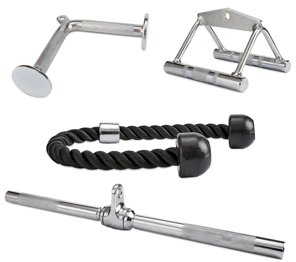 Fitvids Multifunctional Home Gym System Workout Station Multiple Grip Handles, 4-Piece Combo