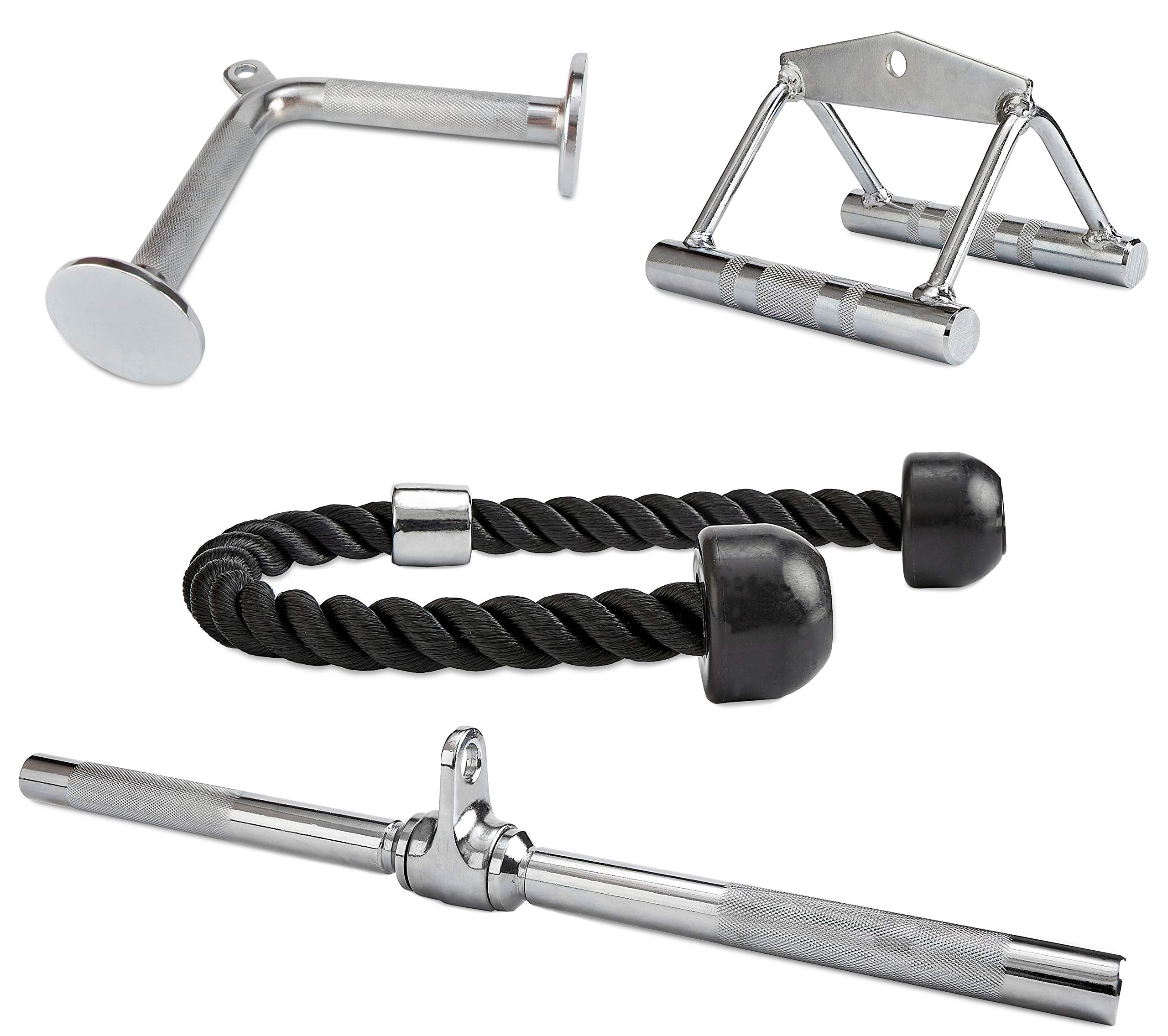 Fitvids Multifunctional Home Gym System Workout Station Multiple Grip Handles, 4-Piece Combo