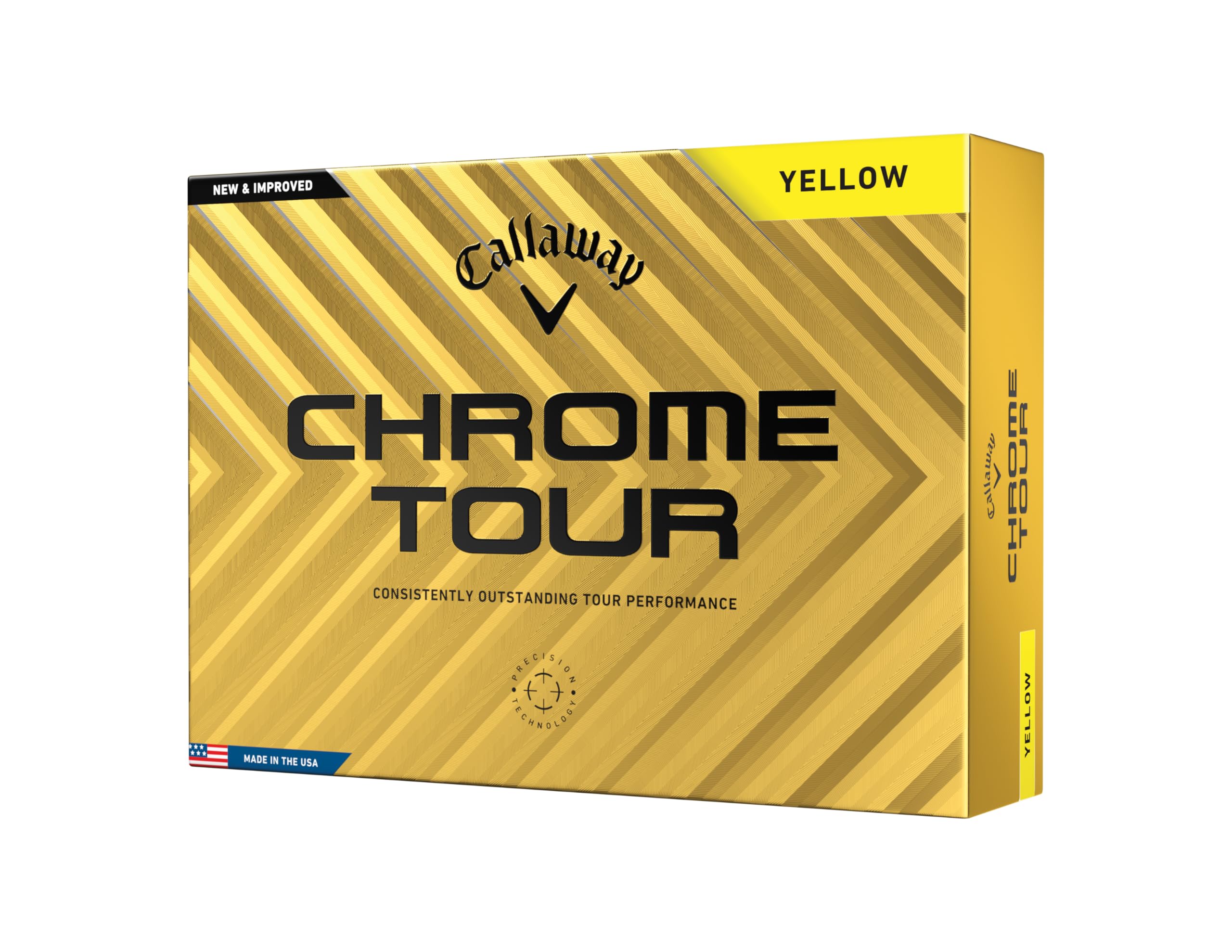 Callaway Golf Chrome Tour Golf Balls (Yellow)