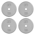CAP Barbell Cast Iron Standard 1-Inch Weight Plate Set - Barbell Weights for Home Gym, Strength Training, and Weightlifting, 10 