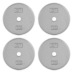 CAP Barbell Cast Iron Standard 1-Inch Weight Plate Set - Barbell Weights for Home Gym, Strength Training, and Weightlifting, 10 