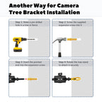 Oripik Adjustable Trail Camera Tree Mount: Game & Hunting Camera Outdoor Mounting Bracket Holder With Double 360 Swivel Tilt Bal