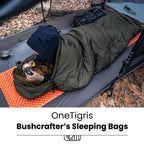 Onetigris Bushcrafter? Sleeping Bags, Mummy Sleeping Bag For Camping Hiking Backpacking, Survival Gear