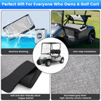 T Tgbros Golf Cart Seat Covers For 2 Person Seats Ezgo, Yamaha & Club Car With Armrests Universal Golf Cart Seat Blanket Cushion