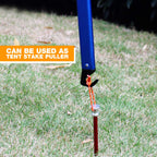 Redcamp Aluminum Camping Hammer With Hook, 12'' Lightweight Multi-Functional Tent Stake Hammer, Portable Camp Stake Mallet, Blue
