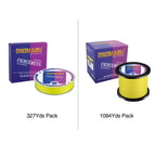 Rikimaru Braided Fishing Line Abrasion Resistant Superline Zero Stretch&Low Memory Extra Thin Diameter Yellow 1094Yds,20Lb
