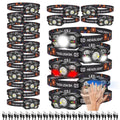 KunHe 20 Pack Headlamp Flashlight Head Lamps led Rechargeable Headlight Motion Sensor Head Lamp 10 Mode for Outdoor Camping Gear
