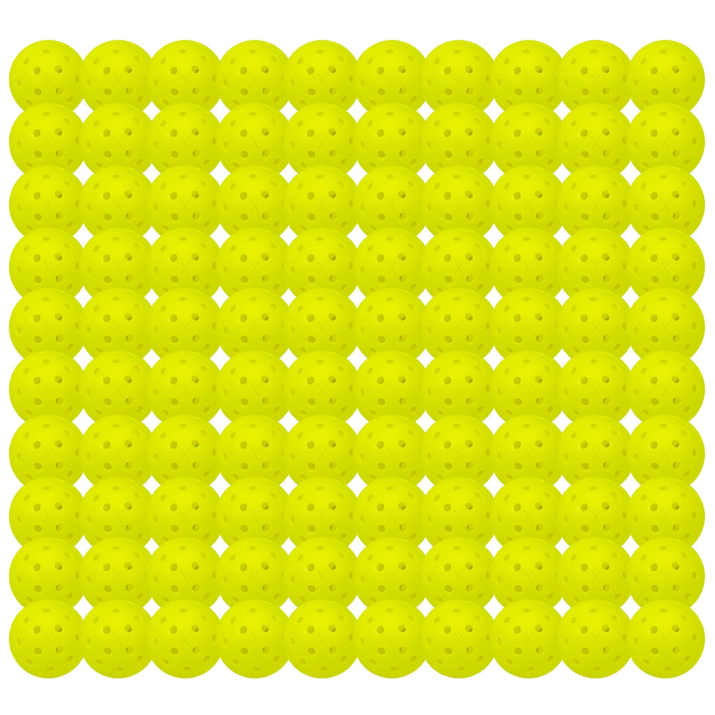 Franklin Sports Outdoor - X-40 Pickleball Balls - Usa Pickleball (Usapa) Approved - 100 Bulk Pack Outside Pickleballs - Yellow -