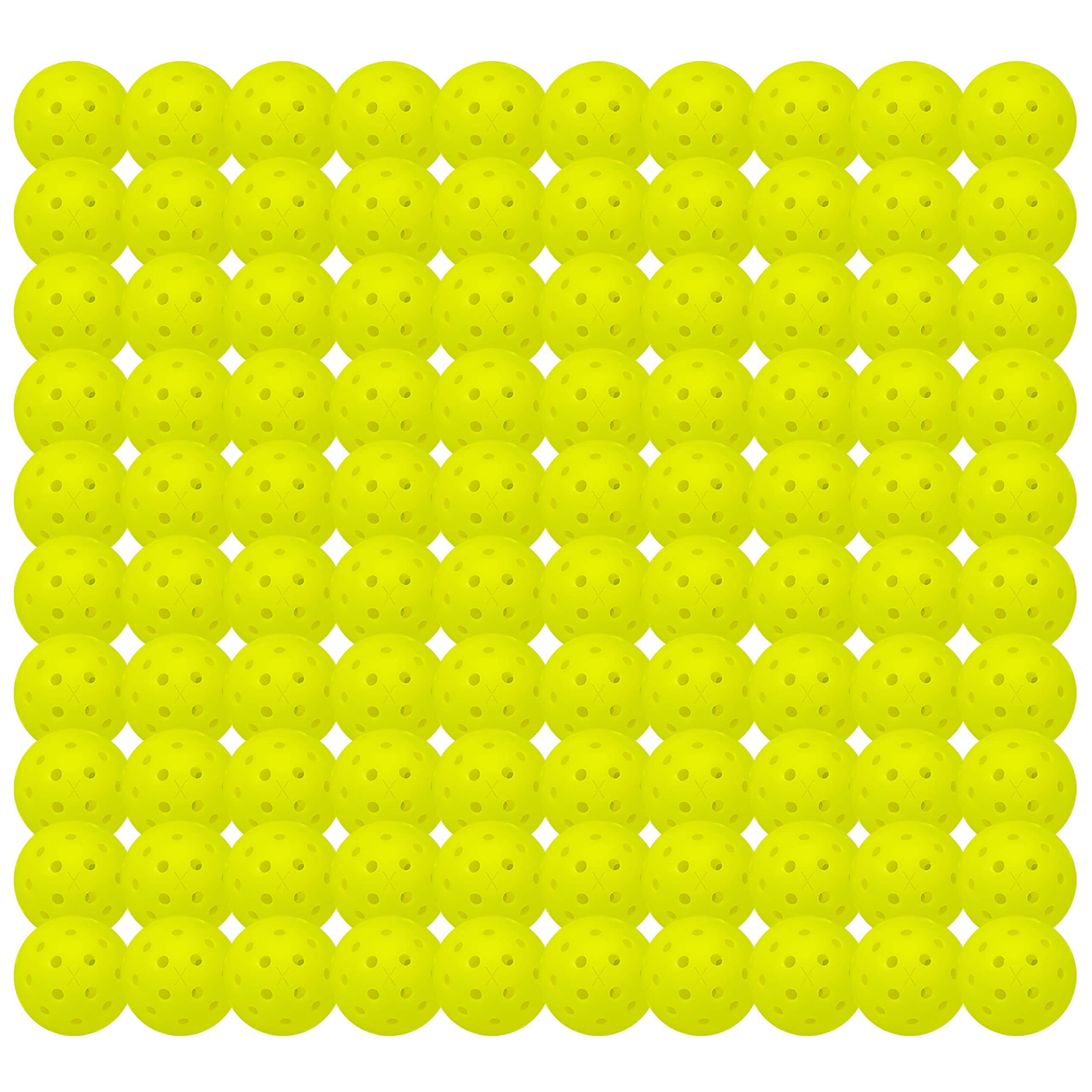 Franklin Sports Outdoor - X-40 Pickleball Balls - Usa Pickleball (Usapa) Approved - 100 Bulk Pack Outside Pickleballs - Yellow -