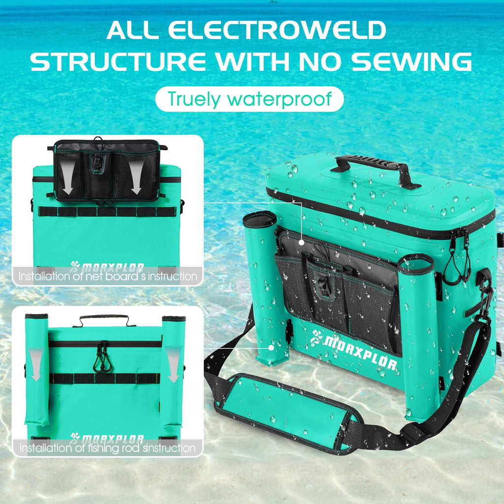 Morxplor Kayak Cooler,Waterproof Kayak Seat Back Cooler For Kayaking,Kayak Accessories Cooler Bag,Protable Ice Chest,Beach Coole