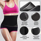 Shanguang Sweat Waist Trimmer,Waist Trainers For Women Belly Fat,Waist Trainer For Women,Sweat Band For Stomach Weighe Loss Neop