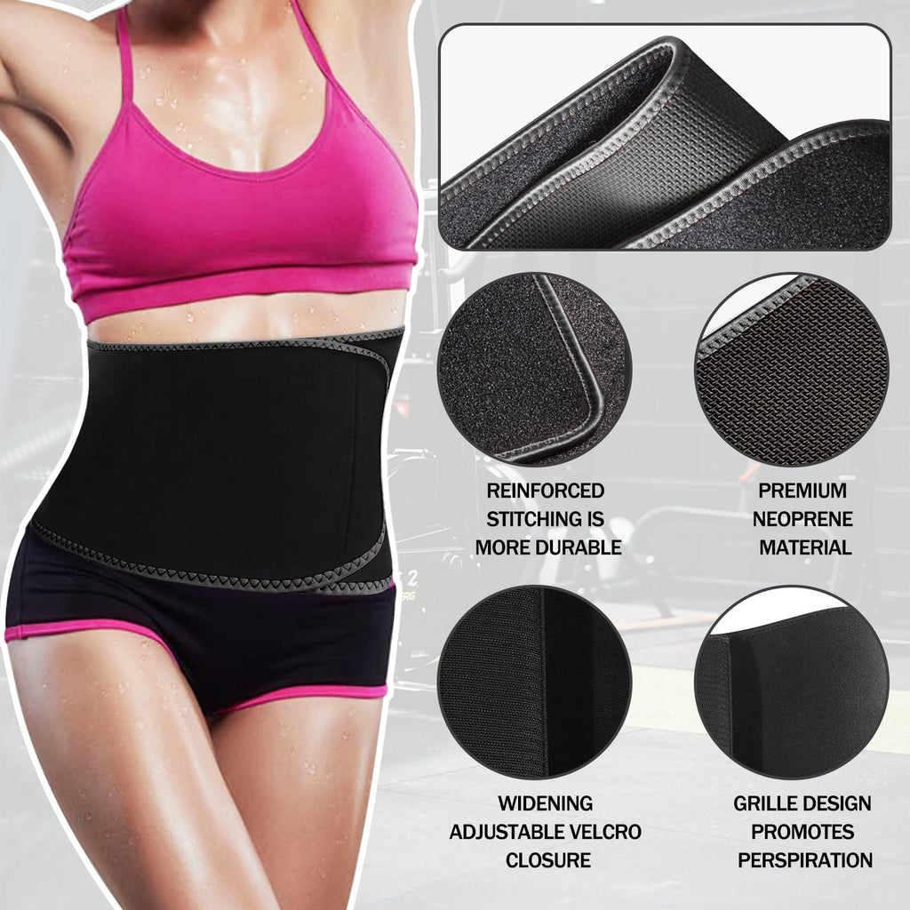 Shanguang Waist Trainer For Women,Sweat Band For Stomach Weighe Loss,Sweat Waist Trimmer Belt,Waist Trainers For Women Belly Fat
