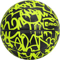 AND1 Fantom Graffiti Rubber Basketball Game Ready, 27.5 Inches, Youth Size 5, Made for Indoor and Outdoor, Sold Deflated (Pump N