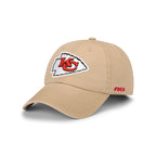 Foco Men'S Kansas City Chiefs-Khaki Cap Nfl Logo Casual Hat, Team Color