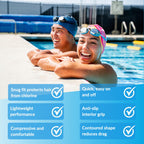 Sporti Safesplash Swimlabs Silicone Swim Cap - New Royal