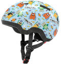 Toddler Bike Helmet For Boys And Girls, Adjustable Kids Helmets From Infant/Baby To Children, 1/2/3/4/5/6/7/8 Years Old-Blue Mon