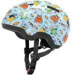 Toddler Bike Helmet For Boys And Girls, Adjustable Kids Helmets From Infant/Baby To Children, 1/2/3/4/5/6/7/8 Years Old-Blue Mon