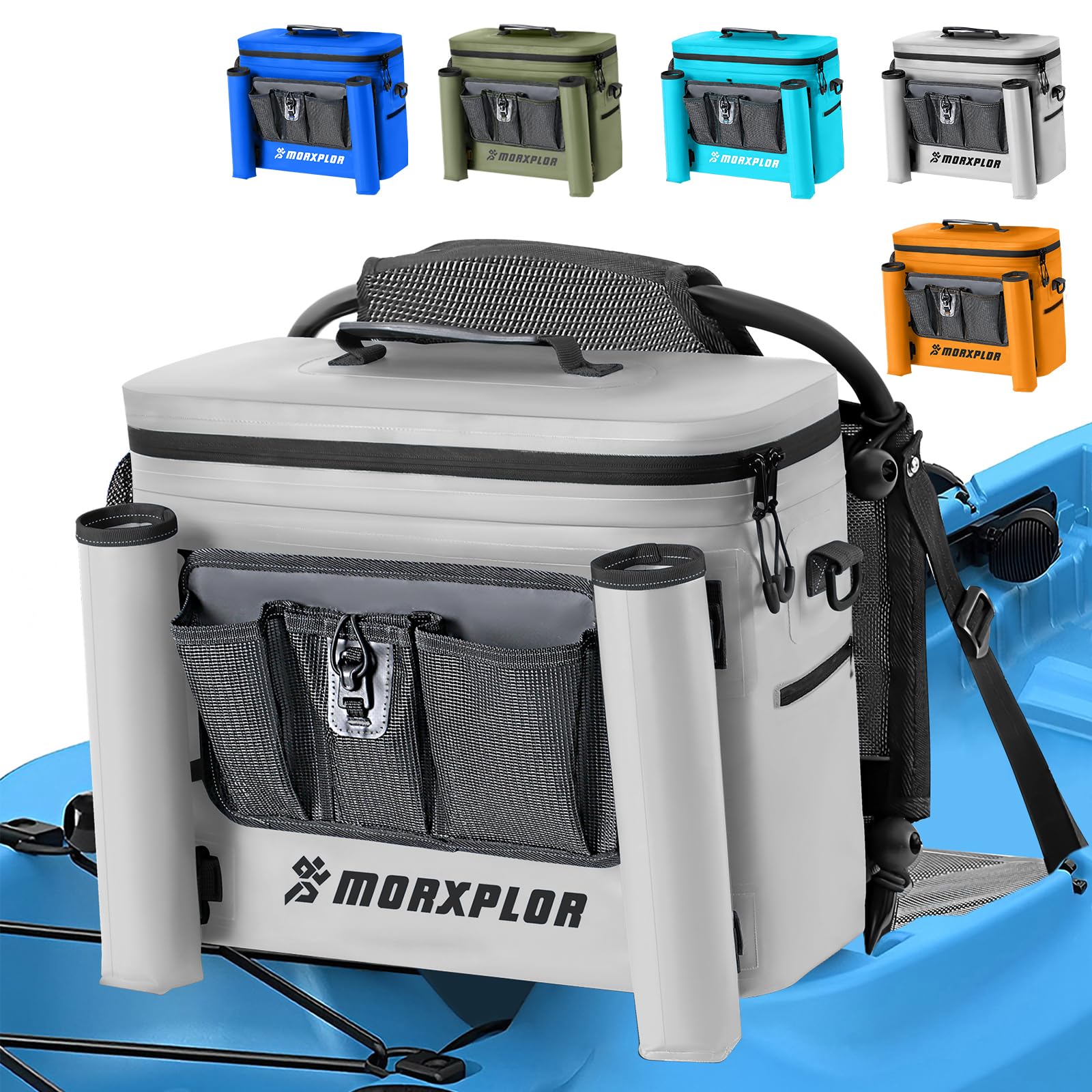 Kayak Cooler,Waterproof Kayak Seat Back Cooler For Kayaking,Kayak Accessories Cooler Bag,Protable Ice Chest,Beach Cooler,Travel