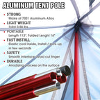 Preself 2 Person Lightweight Tipi Hot Tent Model T1 Size Medium Teepee Tents For Family Team Outdoor Backpacking Camping Hiking