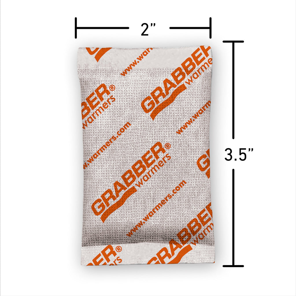 Grabber Hand Warmers - Long Lasting Safe Natural Odorless Air Activated Warmers - Up To 7 Hours Of Heat - 40 Pair
