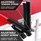 Gosports Universal Regulation Table Tennis Net With Clamps 72 Inch Tournament Regulation Net With Adjustable Side Posts