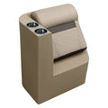 Wise DLX1305L-1900 DLX Series Pontoon Left Radius Lean Back Recliner - Neutral/Meteor