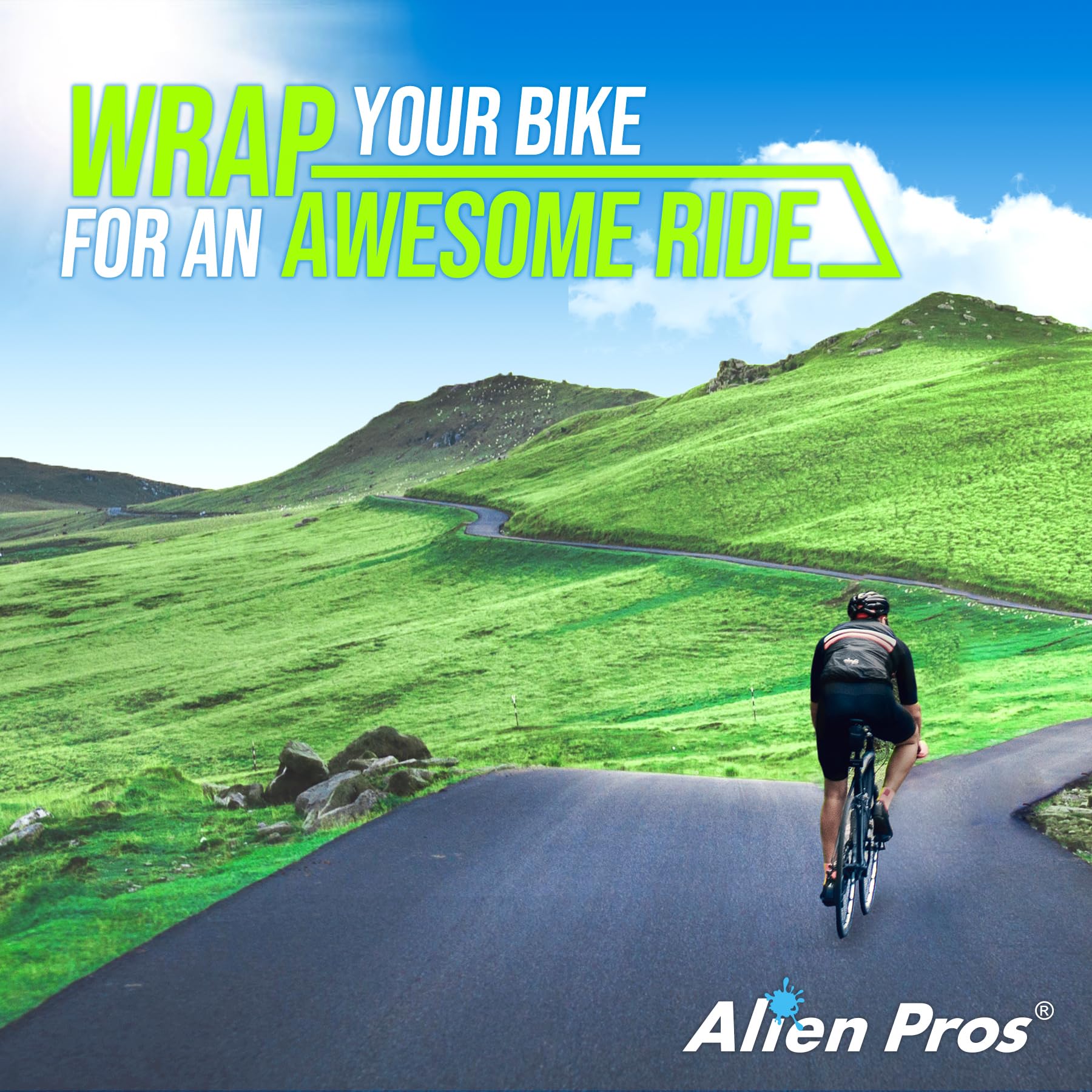 Alien Pros Bike Handlebar Tape Brown New Model Ep+ (Set Of 2) - Wrap Your Bike For An Awesome Comfortable Ride - Enhance Your Bi