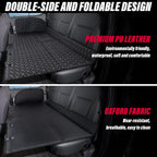 Ohmu Non Inflatable Truck Bed Air Mattress For Large Truck,Car Travel Camping Back Seat Extender For F150/Ram 1500/Toyota/Silver