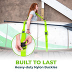 Gradient Fitness Kayak Paddle Board Carrier (Green)Surfboard Straps For Shoulder  Hands-Free Carrying Straps For Paddleboards Wi