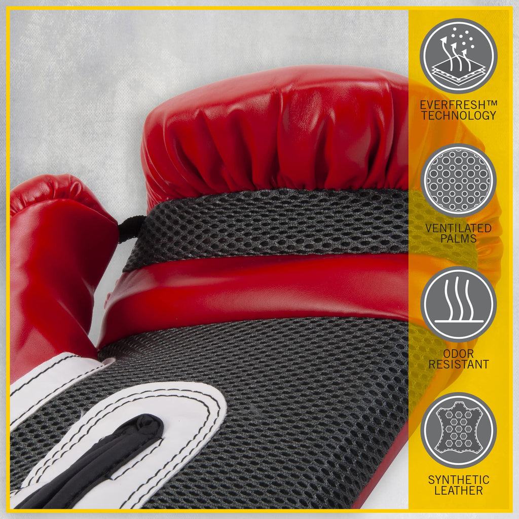 Everlast Pro Style Training Gloves (Red, 14 Oz.)