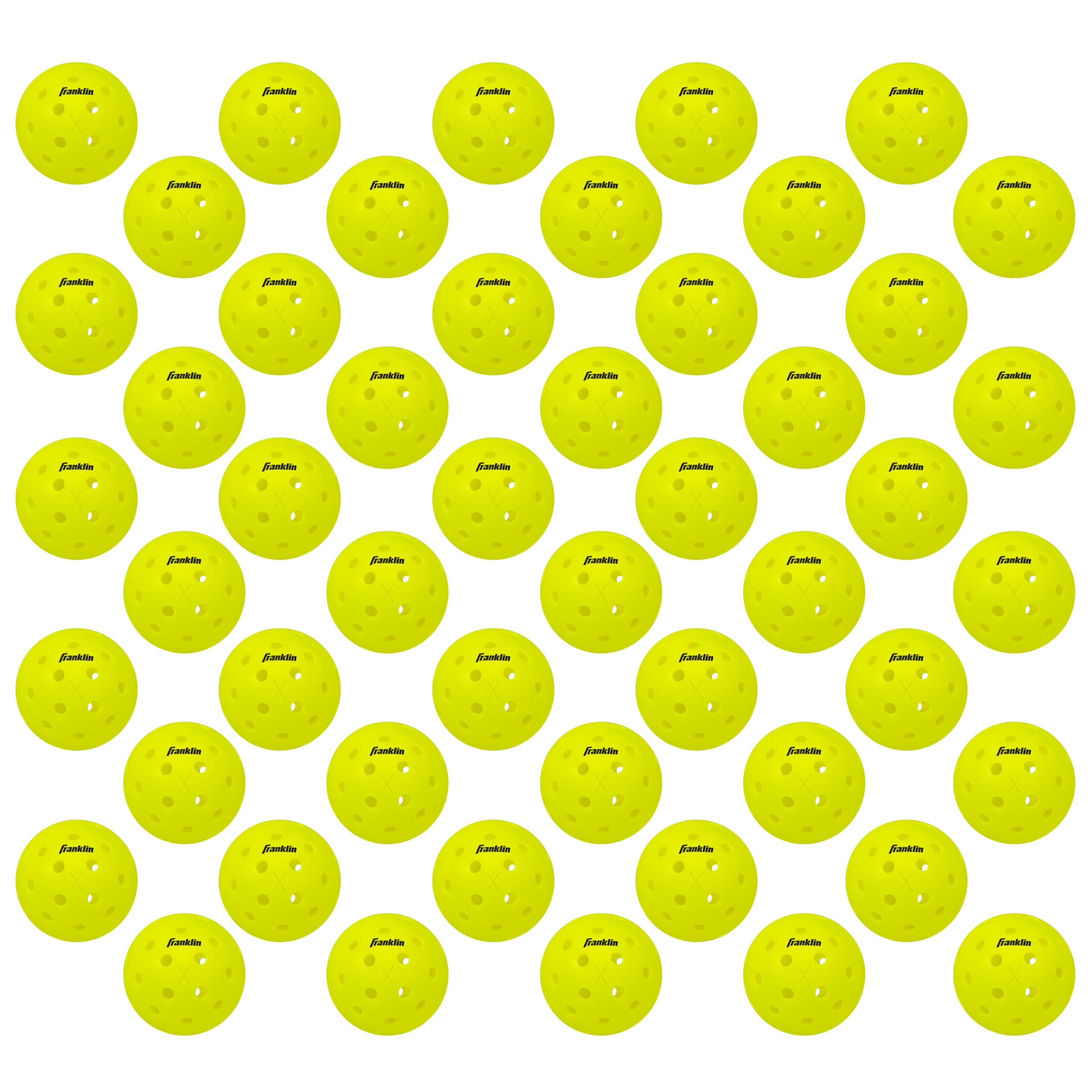 Franklin Sports X-40 Outdoor Pickleballs - Usa Pickleball (Usapa) Official - Bulk Set Of Regulation Size Outdoor Balls - Officia