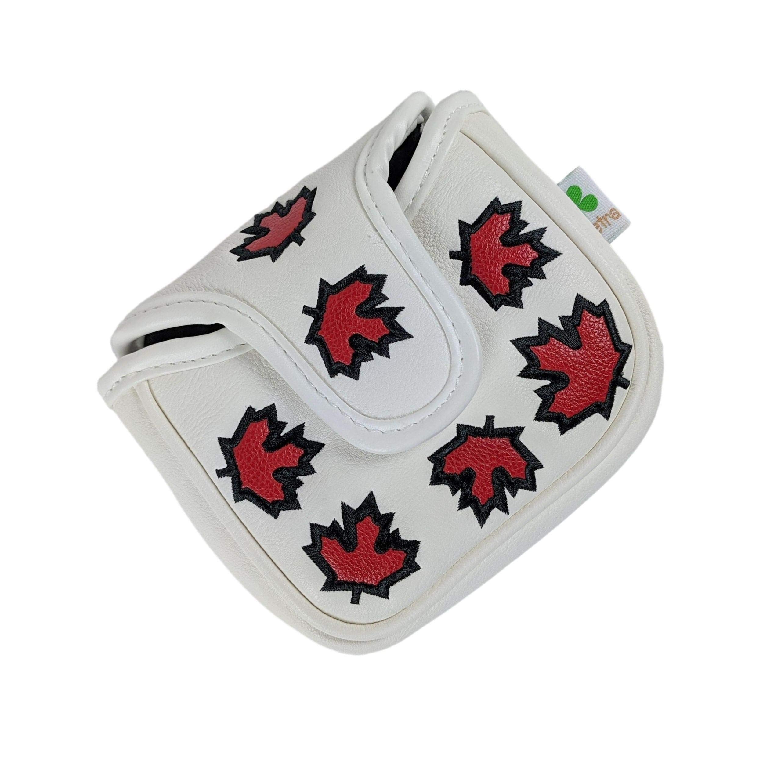 Foretra - Canada Maple Leaf - Golf Putter Headcover Quality Pu Leather Magnetic Closure For Square Mallet Style Putters Scotty C