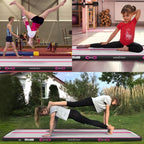 VOFiTNY Inflatable Gymnastics Mat with Tumbling Barrel, 10Tumble Track Mats for Gymnastics, 3.3L x 2D Air Roller Gymnastics B