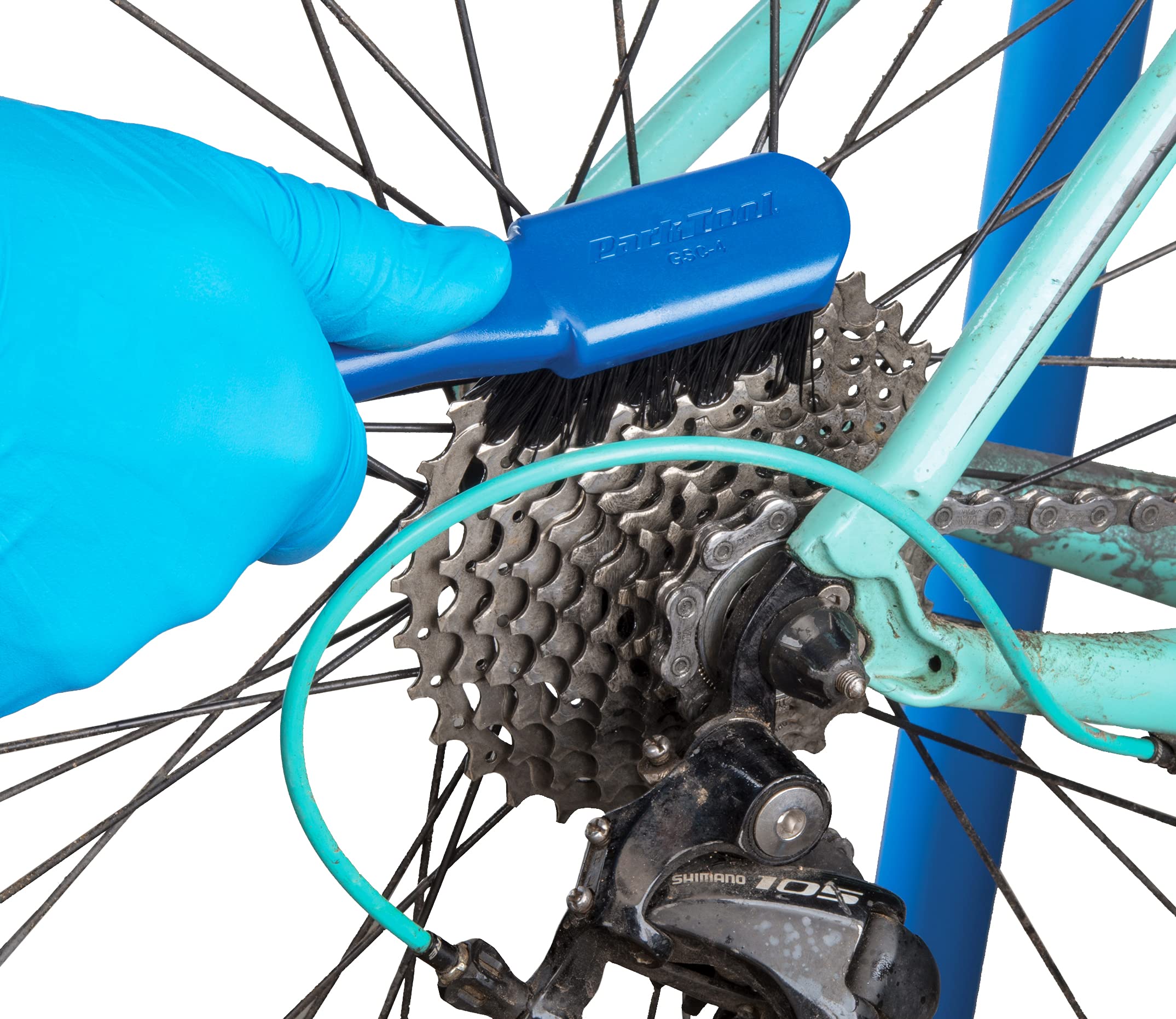 Parktool Tool Park Gsc-4 Cassette Clean Brush, Blue