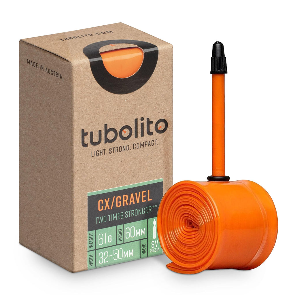 Tubolito Tubo Cxgravel Presta Valve,Orange,700 X 30-47Mm, 60Mm