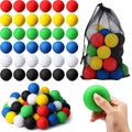 Teyva Daily 60 Pack of Racquetballs Bulk, 2.4   Rubber Racquetballs High Bounce Small Racquet Balls with a Mesh Bag for Sports